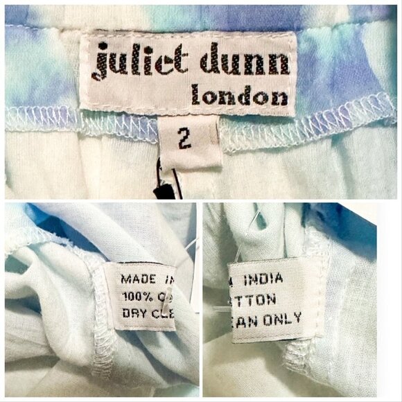 New with tag, Juliet Dunn Mirror-Detailed Tie-Dyed Cotton Shorts Size 2 (US 6/8) - Picture 13 of 15